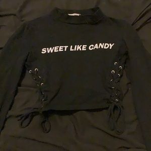 Sweet like candy crop top